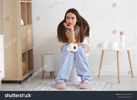 woman sitting on the toilet|1,368 Woman Sitting On Toilet .